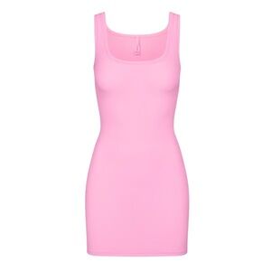 SKIMS SOFT LOUNGE MINI DRESS LIMITED EDITION: COTTON CANDY XS